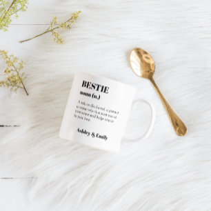 Personalisiert Best Friend Bestie-Geschenk Kaffeetasse