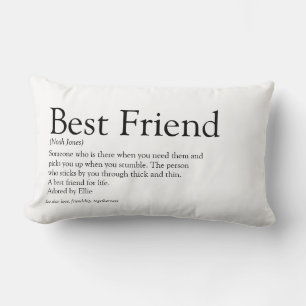 Personalisiert Best Friend Definition Moderner Spa Lendenkissen