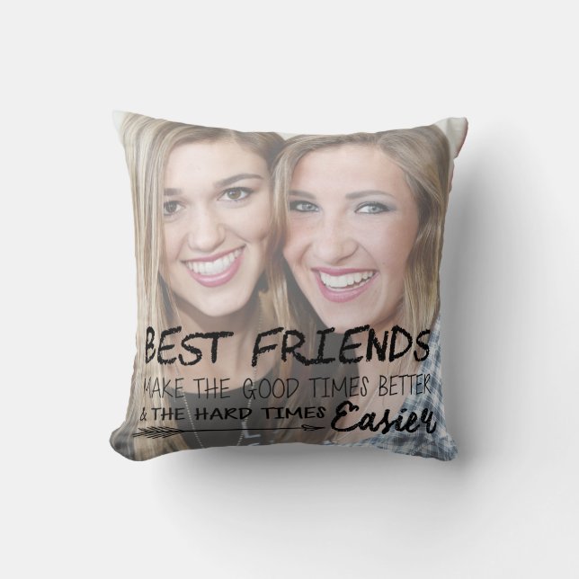 Personalisiert Best Friend Foto BESTE FREUNDIN Chi Kissen (Vorderseite)