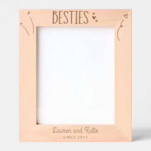 Personalisiert Best Friend Foto Geätzte Rahmen