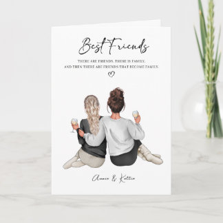 Personalisiert Best Friend Print, Best Friend Gift Karte