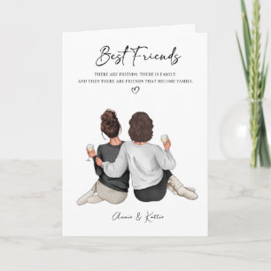 Personalisiert Best Friend Print, Best Friend Gift Karte