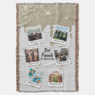 Personalisiert Best Friends 6 Foto Custom Collage Decke