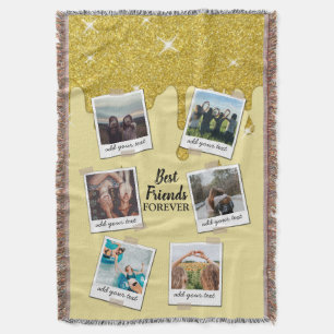 Personalisiert Best Friends 6 Foto Custom Collage Decke
