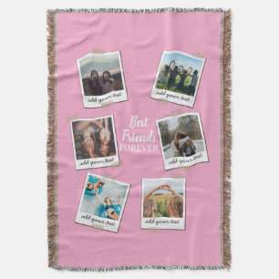 Personalisiert Best Friends 6 Foto Custom Collage Decke