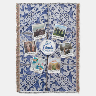 Personalisiert Best Friends 6 Foto Custom Collage Decke