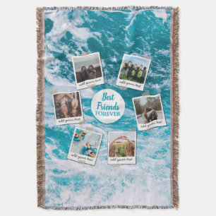 Personalisiert Best Friends 6 Foto Custom Collage Decke