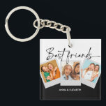 Personalisiert Best Friends BESTE FREUNDIN Bestie  Schlüsselanhänger<br><div class="desc">Personalisiert Best Friends BESTE FREUNDIN Bestie Script Einfach</div>