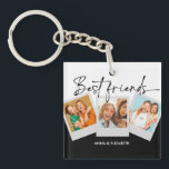Personalisiert Best Friends BESTE FREUNDIN Bestie  Schlüsselanhänger<br><div class="desc">Personalisiert Best Friends BESTE FREUNDIN Bestie Script Einfach</div>