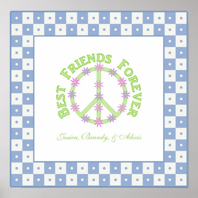Personalisiert Best Friends Forever Poster (Vorne)