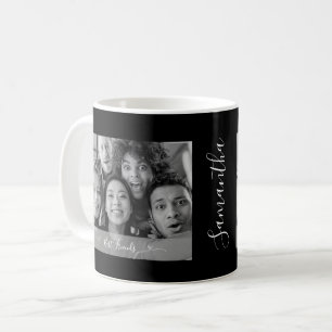 Personalisiert Best Friends Foto Black and White Kaffeetasse