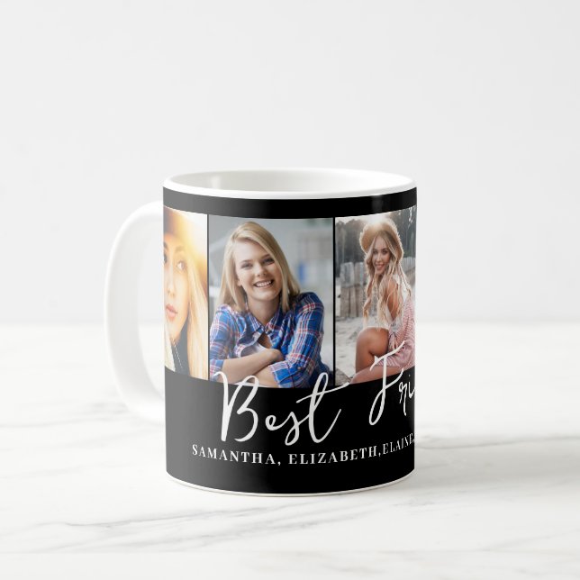Personalisiert Best Friends Foto Kaffeetasse (Vorderseite Links)