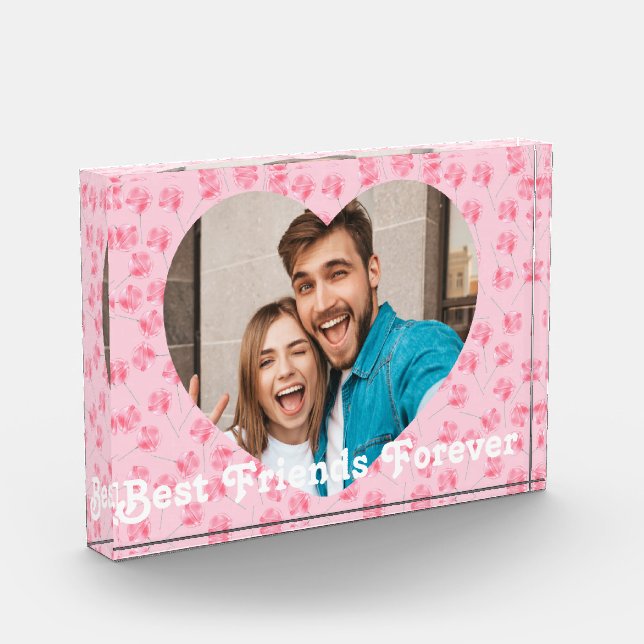 Personalisiert Best Friends für immer Fotoblock (Links)