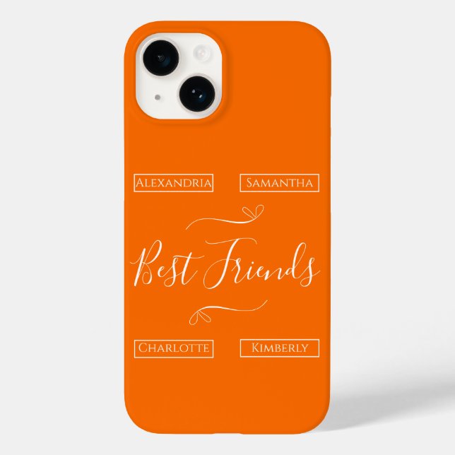 Personalisiert Best Friends Modern Case-Mate iPhone Hülle (Rückseite)