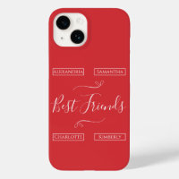 Personalisiert Best Friends Moderne Typografie