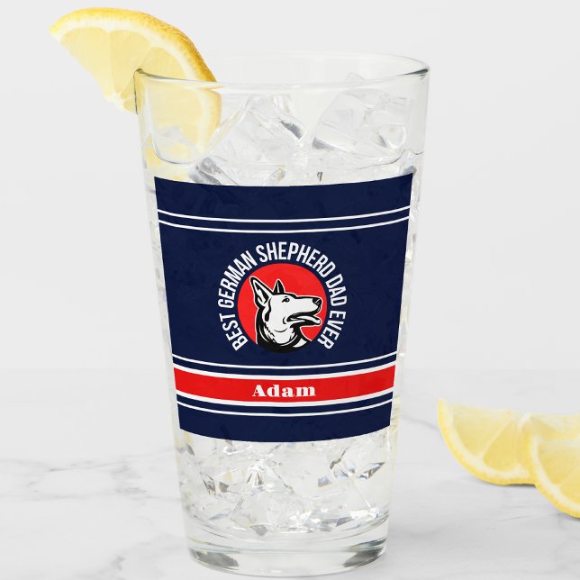 Personalisiert Best German Shepherd Vater Ever Glas (Von Creator hochgeladen)