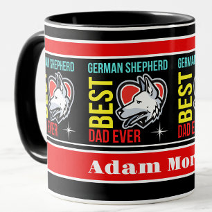 Personalisiert Best German Shepherd Vater Ever Tasse