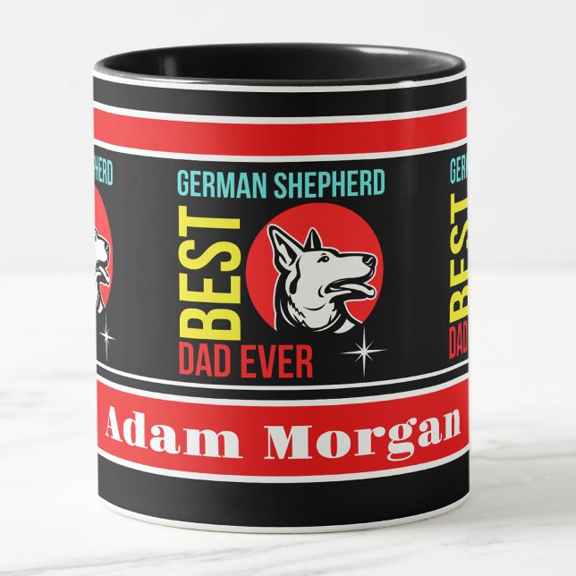 Personalisiert Best German Shepherd Vater Ever Tasse (Von Creator hochgeladen)