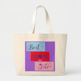 Personalisiert BEST MAMA JE 12 Script Große Tasche