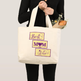 Personalisiert BEST MAMA JE 14 Script Große Tasche