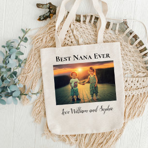 Personalisiert Best Nana Ever Foto Tragetasche