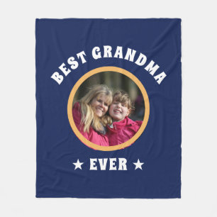 Personalisiert Best Oma je Custom Family Foto Fleecedecke