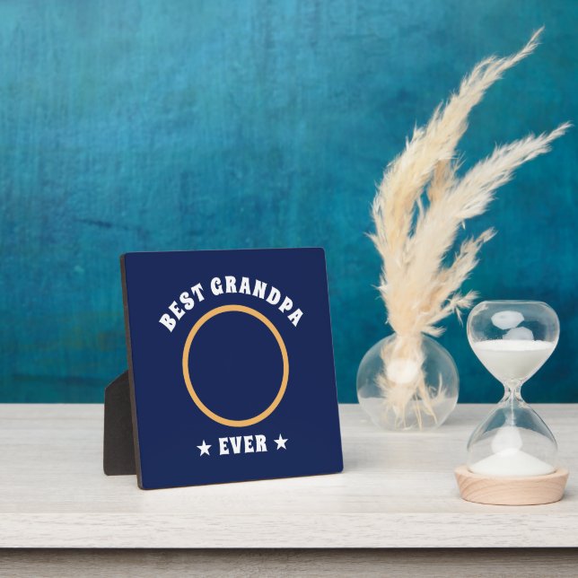 Personalisiert Best Opa je Custom Family Foto Fotoplatte (InSitu)