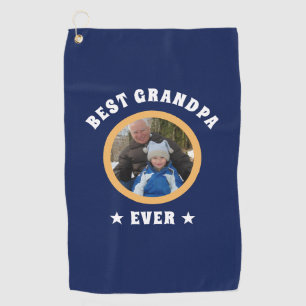 Personalisiert Best Opa je Custom Family Foto Golfhandtuch