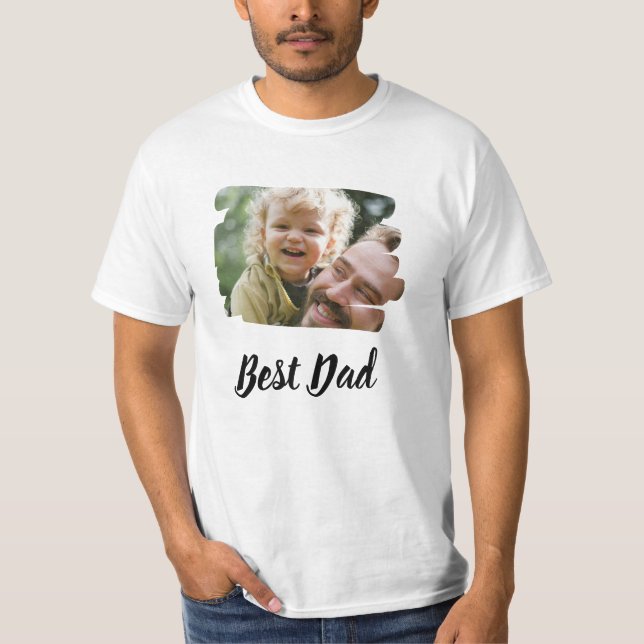 Personalisiert Best Papa T - Shirt (Vorderseite)