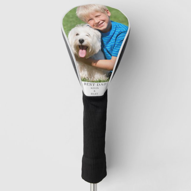 Personalisiert Best Vater Foto Golf Headcover (Vorderseite)