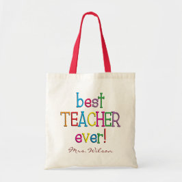 Personalisiert Bester Lehrer je Tragetasche