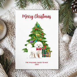 Personalisiert Bichon Frise Dog Weihnachten