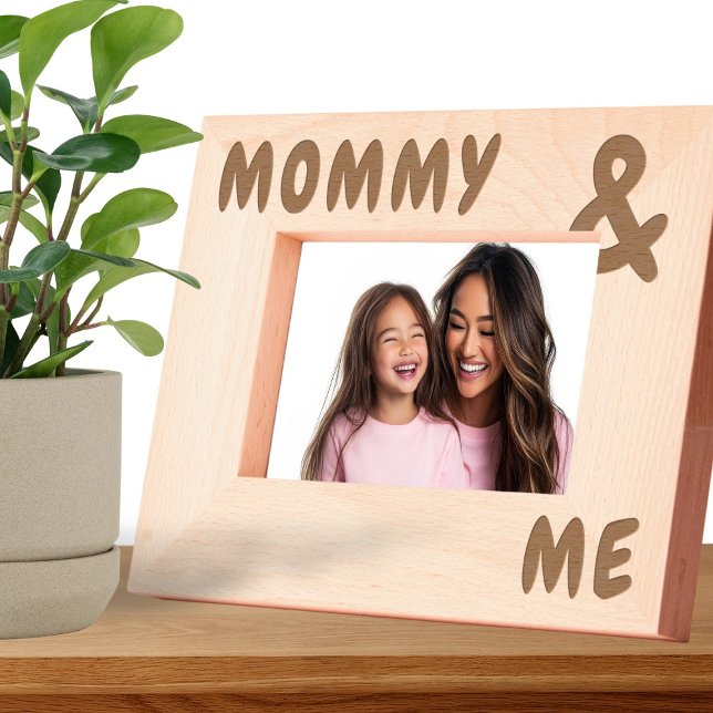 Personalisiert Big and Bold Name und Me Geätzte Rahmen (Personalized Big and Bold Name and Me Engraved Frames by Ricaso. Perfect gift for mommy )
