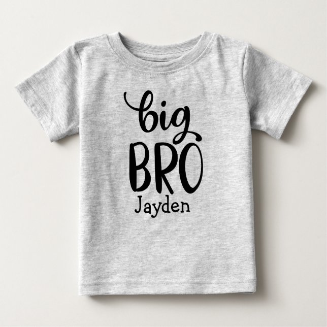 Personalisiert Big Bro T - Shirt Big Brother mit N (Vorderseite)