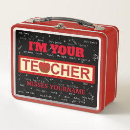 Personalisiert bin ich dein Metal-Lunchbox Metall Brotdose