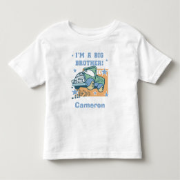 Personalisiert bin ich ein großer Bruder - LKW-T - Kleinkind T-shirt