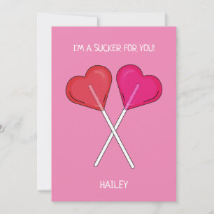 Personalisiert bin ich ein Sucker für Sie Herz Lol Feiertagskarte
