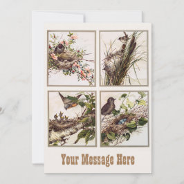 Personalisiert Bird Mama and Bird Baby - Mommy's D Dankeskarte