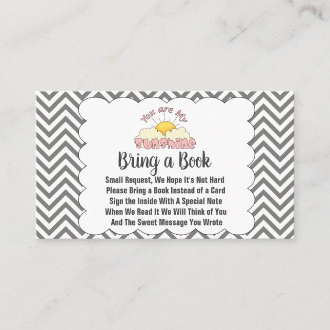 Personalisiert bist du mein Sonnenschein und bring Begleitkarte (Vorderseite)