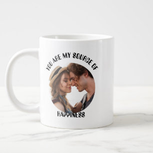 Personalisiert bist du meine Quelle des Glücks Fot Jumbo-Tasse