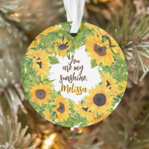 Personalisiert bist du meine Sonnenblume Ornament