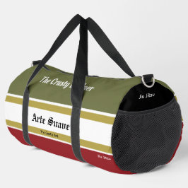 Personalisiert BJJ Arte Suave Jiu Jitsu Red Green Duffle Bag