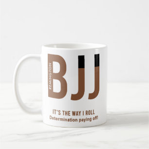 Personalisiert BJJ Jiu Jitsu Brown Belt Edition Kaffeetasse