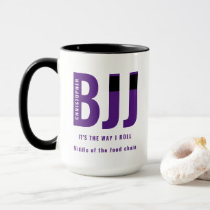 Personalisiert BJJ Way I Roll Jiu Jitsu Lila Belt Tasse