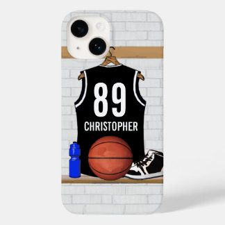Personalisiert Black and White Basketball Jersey Case-Mate iPhone Hülle