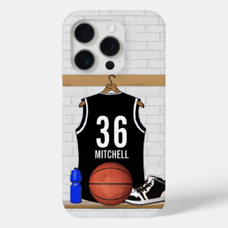 Personalisiert Black and White Basketball Jersey Case-Mate iPhone Hülle