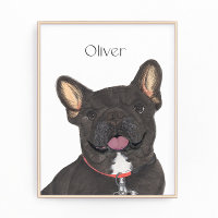 Personalisiert Black Brindle Frenchie French Bulld