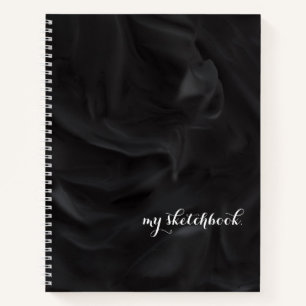 Personalisiert Black Cover Minimalistisch Sketchbo Notizbuch