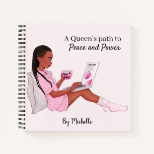 Personalisiert Black Girl Notebook, Custom Journal Notizbuch