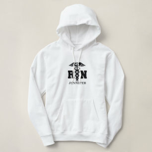 Personalisiert Black Gray RN Fleece Hoodie